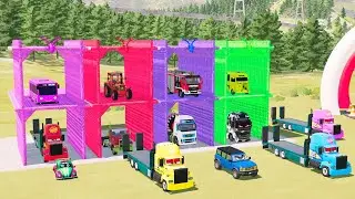 TRANSPORTING ALL COLORS DACIA POLICE CARS ! FS22