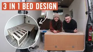 Изготовление дивана-кровати 3 в 1 для вашего кемпервэна | Renault Master Van Conversion P15