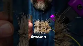 Trimming deer hair with scissors and razor blades! #flyfishfood #flyfishing #flytying