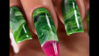 Texture nails #manicuretutorial #texture #nails #nailforms #nailart #nailtech #nailtutorial #green
