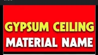 Gypsum ceiling material Name 🪛🪛⚡⚡