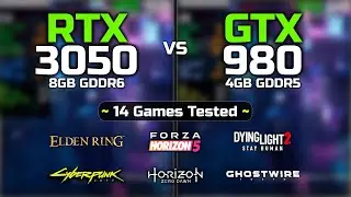 RTX 3050 vs GTX 980 - 14 Games Tested