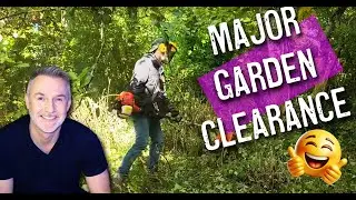 Clearing the Overgrown Garden to Locate the Septic Tank | Mini Digger Prep Begins