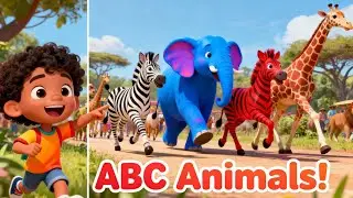 ABC Animals for Kids | A for Alligator, B for Bear, C for Cat | nursery rhymes 