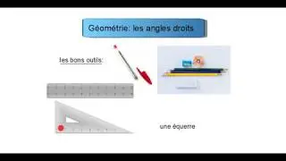 G&eacute;om&eacute;trie CE1: l'angle droit