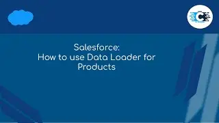 How to use Data Loader in Salesforce - Insert, Update on the Product Object