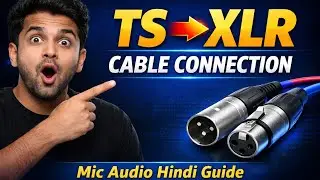 TS to XLR Cable | TS Jack to XLR Cable Connection | Mic & Audio Setup Hindi
