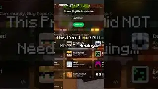 Этот профиль не нуждался в проверке. Вот почему | Hypixel Skyblock