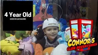 😃Connor STUCK In Claw Machine! Will his head fit?😃