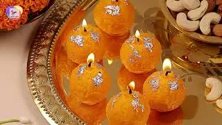 ✨ DIY Laddu Candle for Diwali | Motichoor Ladoo Candle Making at Home ✨