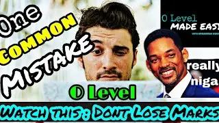 Biggest Mistake you do in O LEVEL Sciences Right Now | O Level Made Easy