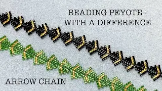ARROW CHAIN - EASY TO BEAD - PEYOTE WITH A DIFFERENCE