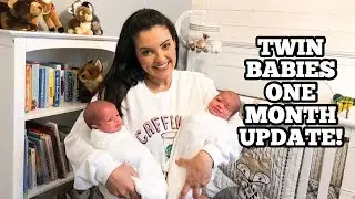 Twin Babies One Month Update | IVF Twins Journey