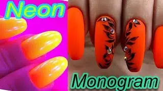 NEON Nails!/Neon Orange nails!🍊🍊🍊