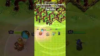 Spiky Ball and Seeking Shield went to another base ll Clash of clans ll #shorts #clashofclans #coc