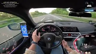 BMW M440i does 307KMH / 191 MPH on an EMPTY AUTOBAHN!