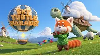 🐢 Giant Cloud Turtle Sky Parade Adventure Story! | Nursery Rhymes