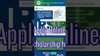 International Research Support Initiative Program (IRSIP) | Fully Funded Research Fellowship Abroad