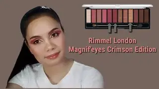 Rimmel London Magnif'Eyes Crimson Palette Tutorial