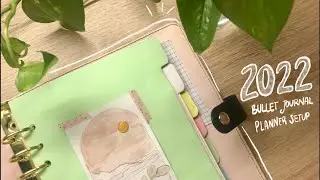 ⛅️ 2022 bullet journal setup| january bullet journal plan| plan with me| bullet journal| maenahi 🌙