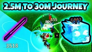 From 2.5M to 30M Using ICE + GRAVITY BLADE... And It's Too BROKEN 🔥