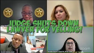 Judge SHUTS DOWN Lawyer for YELLING! 