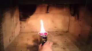 Настоящий огненный гель с потрескиванием, КРУПНЫМ ПЛАМЕНЕМ!
