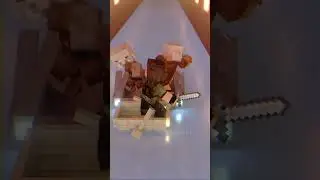 WARNING! Piglin Crossing  #minecraft #minecraftfight #fightscene #gaming #minecraftanimation  #fyp