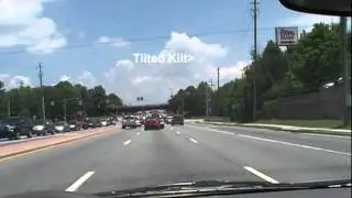 Driving on Barrett Parkway in Kennesaw, Georgia
