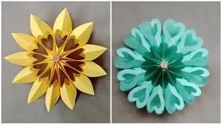 How to make beautiful 3D snowflake tutorial // DIY snowflake with paper // Paper craft ideas