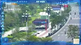 ARVGIS video map monitoring system AR Surveillance camera  smart campus security