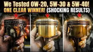 We Tested 3 Engine Oils&hellip; The Winner Shocked Us (0W-20 vs 5W-30 vs 5W-40)