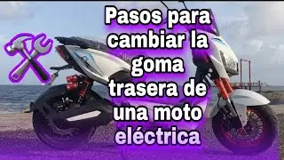 Cambiamos la goma trasera de una moto Eléctrica /iron x1/ @celestemotors