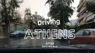 Athens Driving Tour on a cold little snowy morning | &Beta;ό&lambda;&tau;&alpha; &sigma;&tau;&eta;&nu; &Alpha;&theta;ή&nu;&alpha; &mu;&epsilon;&tau;ά &tau;&eta;&nu; &kappa;&alpha;&kappa;&omicron;&kappa;&alpha;&iota;&rho;ί&alpha; 