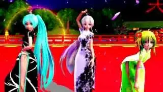 【MMD】Bakunyumorion 【Miku,Haku,Gumi】