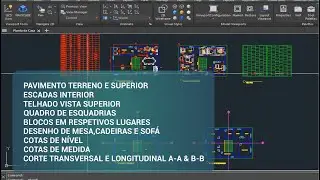TUTORIAL 1 |  Início do Projeto de Arquitetura no CAD Casa de Dois Pisos