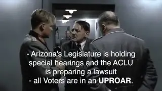 adolph finds out that Voter Suppression against Bernie Sanders is L
