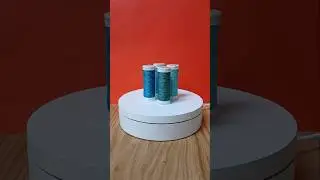 Perfect loop?!🩵 #knitting #sewing #sewinghacks #loop #everythingspinner #quilting #fun #spinner