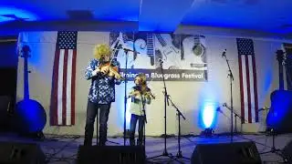 Maxwell Brown (age 8) and Andrew Vogts (18) Play Durang's Hornpipe (Traditional) on Fiddle