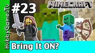 Trixie Minecraft 23 Mine Battle Build Repeat HobbyPig HobbyFrog Webcam Xbox  by HobbyGamesTV