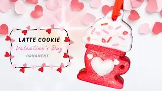 💓DIY Fake Valentine&rsquo;s Day Latte Cookie ☕🍪 | Air Dry Foam Clay Tutorial