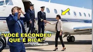 Ele aplaudiu o divórcio… até vê-la subir no jato milionário e ficar em choque