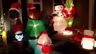 2017 Airblown Inflatable Christmas Display Hadley MA