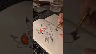 Watercolor Drawing of Gomamon 🎨 | Digimon Fan Art
