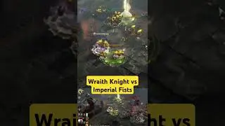 Wraith Knight vs Imperial Fists #warhammer40k #dawnofwar3 #dreadnought #wraithknight #rtsbattles
