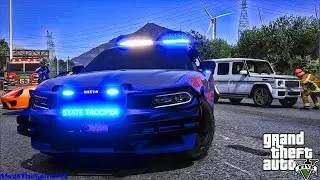 Playing GTA 5 As A POLICE OFFICER Highway Patrol|| GSP|| GTA 5 Lspdfr Mod| 4K