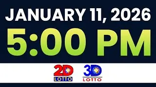 5PM PCSO LOTTO RESULTS TODAY JANUARY 11, 2026 | SWERTRES EZ2
