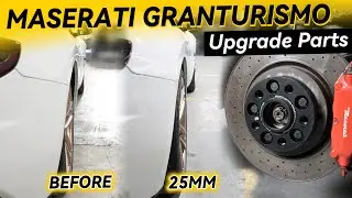 Модернизация Maserati GT: установка колесных проставок BONOSS 25 мм 5x114.3 | Фото до и после