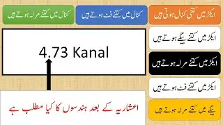 Acre to Kanal, Bigha, Marla & Square Feet Conversion | Land Measurement Easy Method