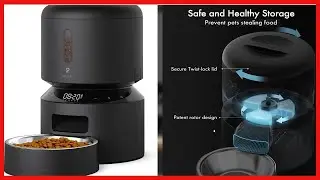 Quality product -  PETLIBRO Automatic Cat Feeder, Pet Dry Food Dispenser Triple Preservation with St
